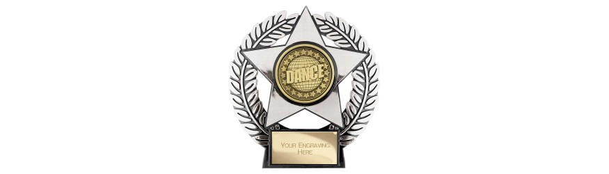 EMPORER STAR DANCE AWARD - 12CM - GOLD, SILVER & BRONZE EMPORER STAR DANCE AWARD - 12CM - GOLD, SILVER & BRONZE